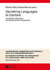 Vanishing Languages in Context: Ideological, Attitudinal and Social Identity Perspectives by Peter Lang AG (Hardback, 2016)