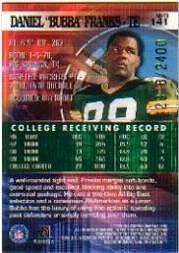2000 Finest #141 Bubba Franks RC /2400 - NM-MT - Image 2 of 2
