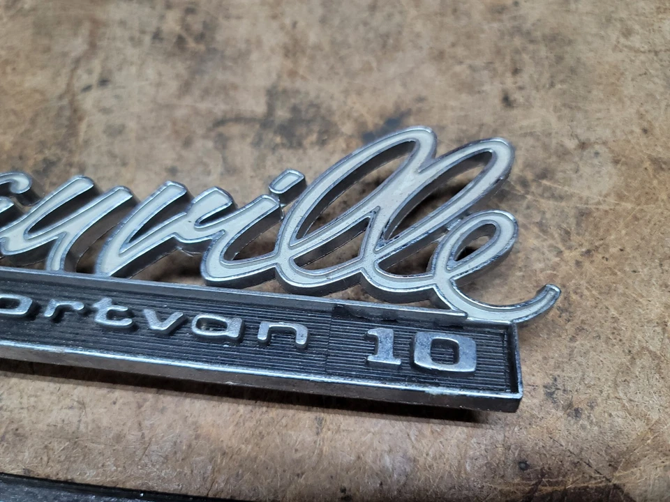 Beauville Sportvan 1971-1976 10 emblemas Chevrolet G10 furgoneta Chevy guardabarros insignia GM Foto 4 de 4