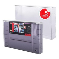 5x Display Protectors Clear Cover For Nintendo SNES CARTRIDGE Video Game Carts