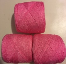 Crystal lace yarn .Color 144- Acrylic/Rayon.900 yards per ball. 1 set 3 balls.