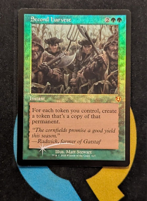 Second Harvest Foil Retro Frame Rare Innistrad Remastered MTG