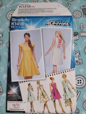 Simplicity Schnittmuster K1418 Project Runway Design Your Own Dress 6 Styles BN