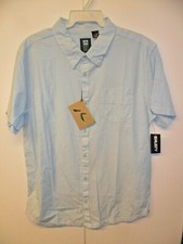 RUSTY Mens S/S Button Shirt CHANNEL STRIPE - ...