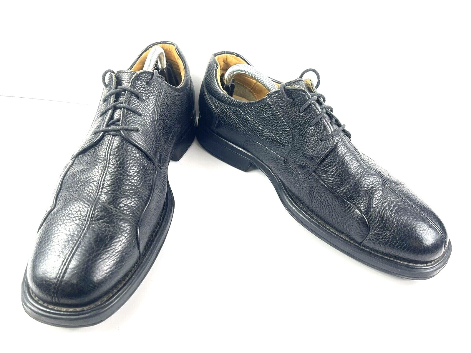 SAOLA Scarpa Belvedere Studio Oxfords uomo 10.5D Bay Bridge pelle nera punta divisa derby