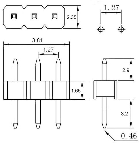 MINI Steckverbinder RM 1,27 mm / miniatur Verbinder Set Buchse Stecker connector - Bild 9 von 19