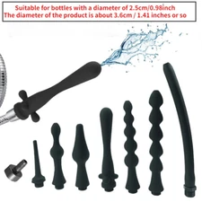 Shower Anal Cleaning Cleaner Silicone Anus Enema Vaginal Washing Douche Nozzle