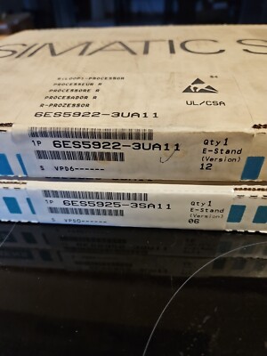 Siemens 6ES5922-3UA11 SIMATIC S5 CPU 922 Zentralbaugruppe New In Sealed Box, Neu