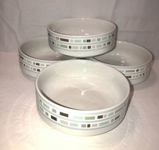 4 Studio Nova Mosaic Stone 6.25” Coupe Soup Bowls HG 407 EUC