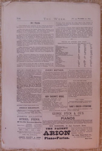 Magazine The Week,year 1872,Number 53- November 30 - Imagen 5 de 8
