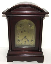 Antique F. Mauthe "Excelsior" Quarter Hour Westminster Chime Bracket Clock 8-Day