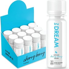 ✅ Tru Dream Shot, Melatonin Extra Strength Sleep Aid Shots w/ Magnesium Cherry B