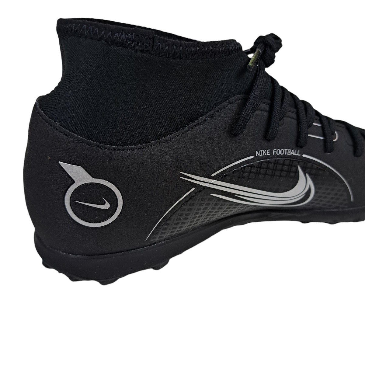 Nike Mercurial Superfly 8 Club TF Black Metallic Silver