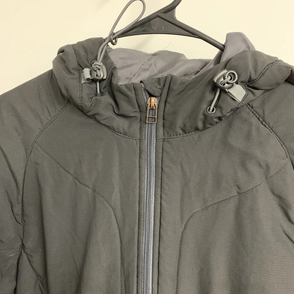 Chaqueta cortavientos North End para mujer talla mediana todo clima negra equipo de red Foto 2 de 4