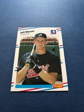 1988 Fleer Baseball Jeff Blauser Rookie Card #533 Factory Set Break NM-MT