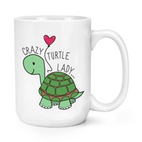 VerrüCkte SchildkröTe Damen 426Ml Groß Becher Tasse - Lustig Big
