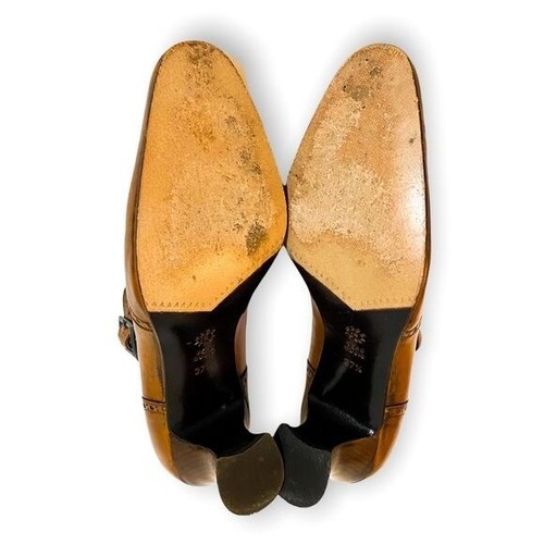 Vintage Y2K Patrick Cox brown Mary Jane heel, size 37.5EU, antique finish - Picture 8 of 12