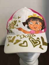 Nickelodean Dora the Explorer Youth Hat/Cap Adjustable Pink/White