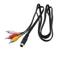 10x 5ft S-Video 7 Pin Male To 3 RCA Plug Audio Video Adapter Cable PC Laptop TV