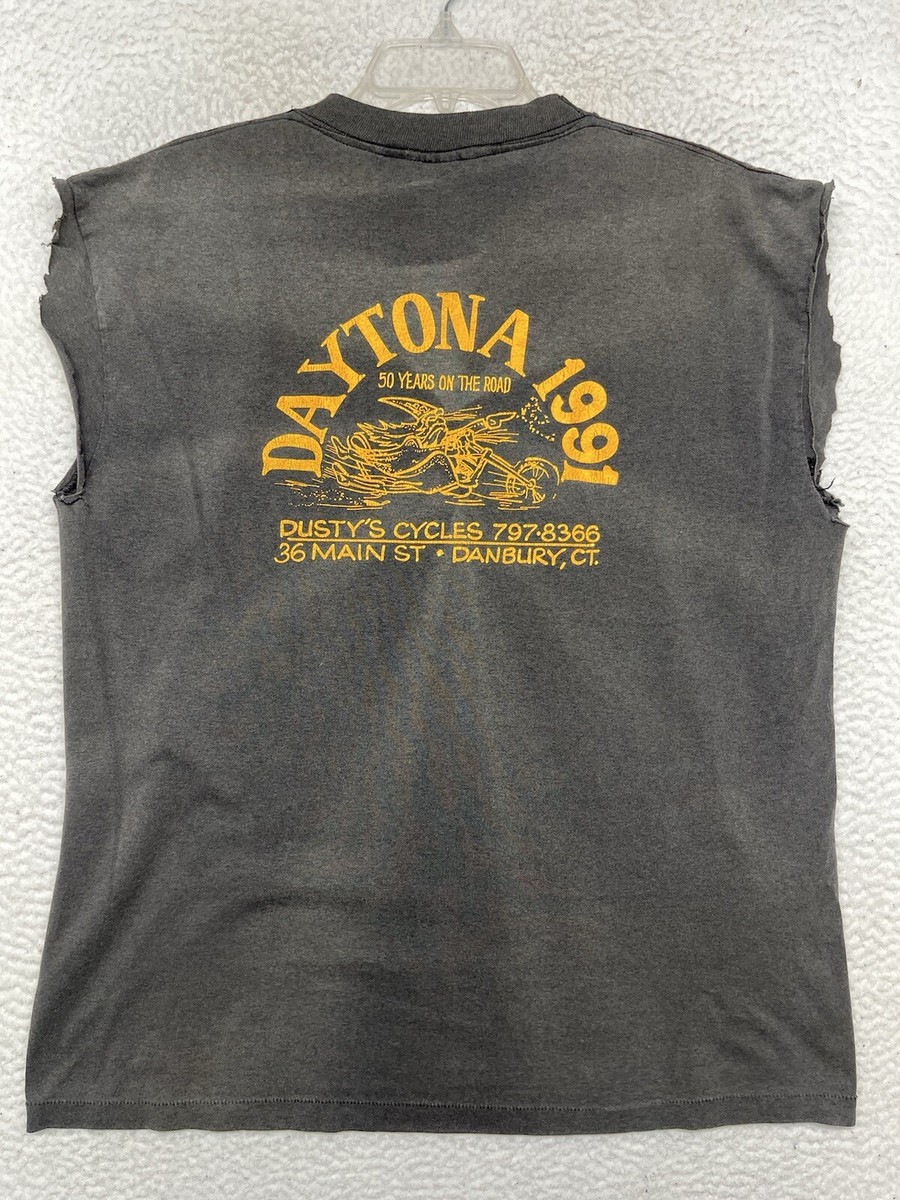 Vintage Harley Davidson 3D Emblem Shirt Mens Large Black 1990