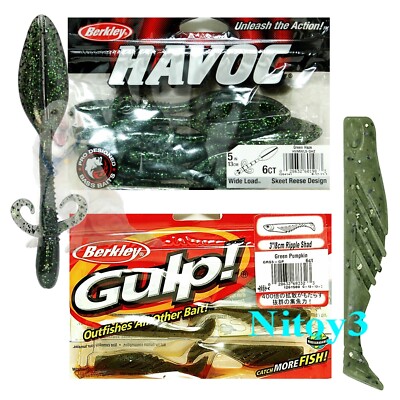 Berkley Havoc Wide Load Bait 6ct-5 _Berkley Gulp Ripple Shad 3'' 6ct Flavor-Scent