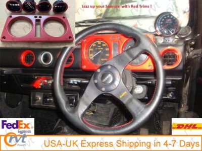 Dashboard Instrument Jazz up Kit in Red fits Suzuki Samurai,Sierra