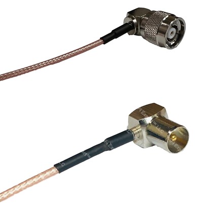 RG316 RP-TNC Male Angle to DVB Pal Male Angle RF Cable Rapid-SHIP LOT