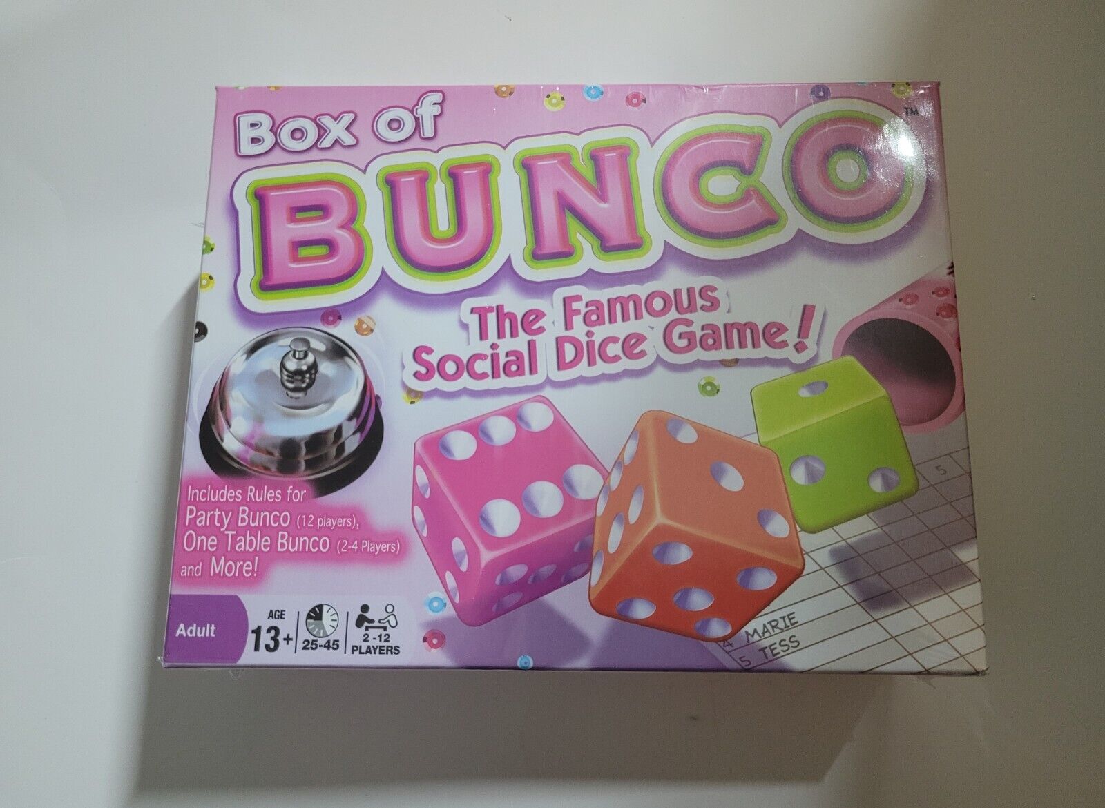  Continuum Games - Caja de juego Bunco, dados