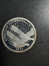 2020 SILVER COOK ISLANDS $2 AMERICAN DOUBLE EAGLE 1/2 OZ PROOF COIN  70.00 per troy oz