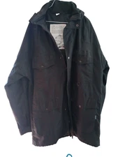 HI-TEC VENT-X All Weather Waterproof Hooded Jacket Black General Terrain Men XL