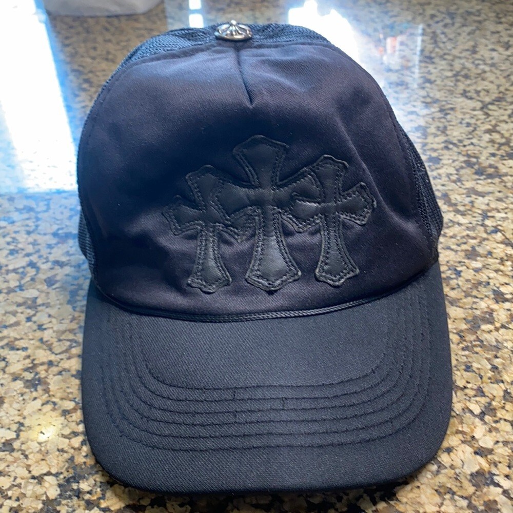 Chrome Hearts Triple Cross Trucker hat | eBay