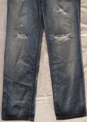 Ann Taylor LOFT Boyfriend Distressed Size 6 Jeans Button Fly - Picture 3 of 10