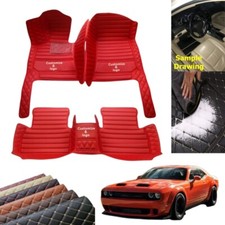 Custom For Dodge Luxury Car Floor Mats All Weather Frontrear Srt Rt Car Mats