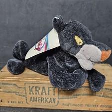 The Disney Store Jungle Book BAGHEERA Bean Bag Plush 8" Stuffed Animal NWT