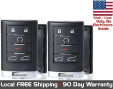 2x New Replacement Key Fob SHELL / CASE for Select Cadillac *CHECK FITMENTS*