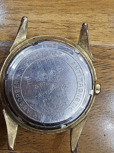 Testata Orologio Rara Vintage Svizzero Eldor Ginevra 25 Rubis Automatica da Uomo - Non Funzionante - Foto 6 di 7