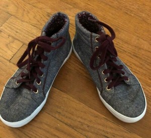 girls navy high tops