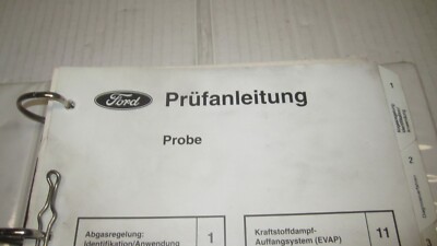 Ford Probe II Technische Service-Literatur Prüfanleitung Motorregelung