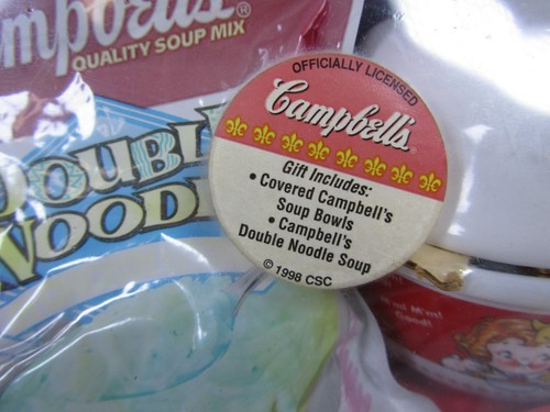 1998 Cookin' With Campbell's Gift Pack - 2 Covered Soup Bowls - Collectible Only - Picture 5 of 7