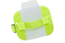 Lot 50 Reflective Yellow Arm Band Photo ID Badge Holder Vertical w/ Elastic Band