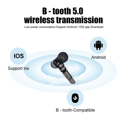 Tire Pressure Tester Real Time Anti Theft Tire Pressure Sensor For Android/IOSm - Picture 7 of 19