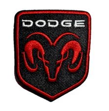 Dodge Ram Truck Racing Logo Embroidered 2.5in Iron / Sew-On Patch
