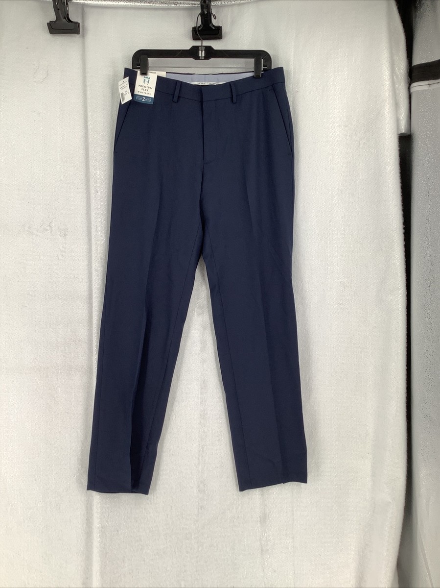 Haggar Navy Men's Straight Fit Dress Pants Size 32x32