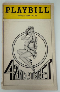 1980 42nd Street Playbill Tammy Grimes Jerry Orbach Winter Garden 