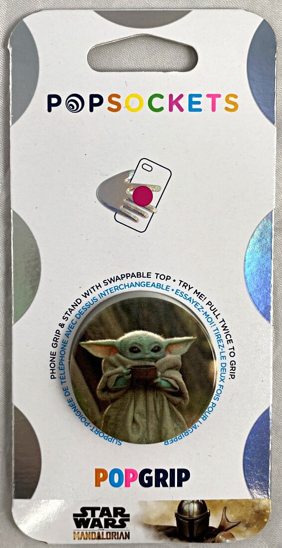 Disney Parks Star Wars Mandalorian Yoda The Child Cup iPhone PopSockets Grip NEW