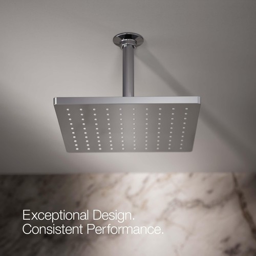 KOHLER 26149-CP Honesty Square 10" Tête de pluie monofonction, couverture complète - Photo 2/7