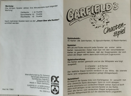 Vintage - GARFIELD Konvolut / Garfields Chaoten Spiel Kartenspiel FX Schmid 1978 - Bild 4 von 22
