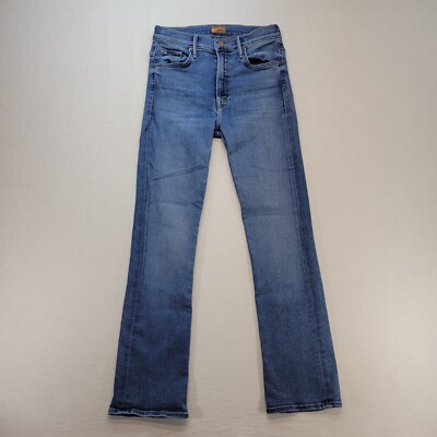 Mother Jeans Womens 26 The Insider Flood Bootcut Playing Rough High Rise Denim