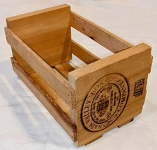 vintage NAPA VALLEY BOX CO compact disc 20 CT rack 6" X 10" wood CRATE