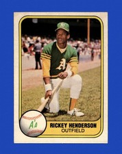 1981 Fleer Set-Break #574 Rickey Henderson VG-VGEX *GMCARDS*